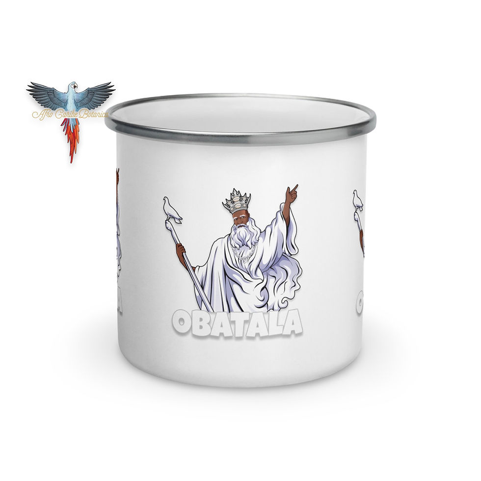Miniatura: Obatala Iyawo Enamel Mug Front