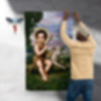 St. John (Child) – Ti Jean Danto Flag Being Placed