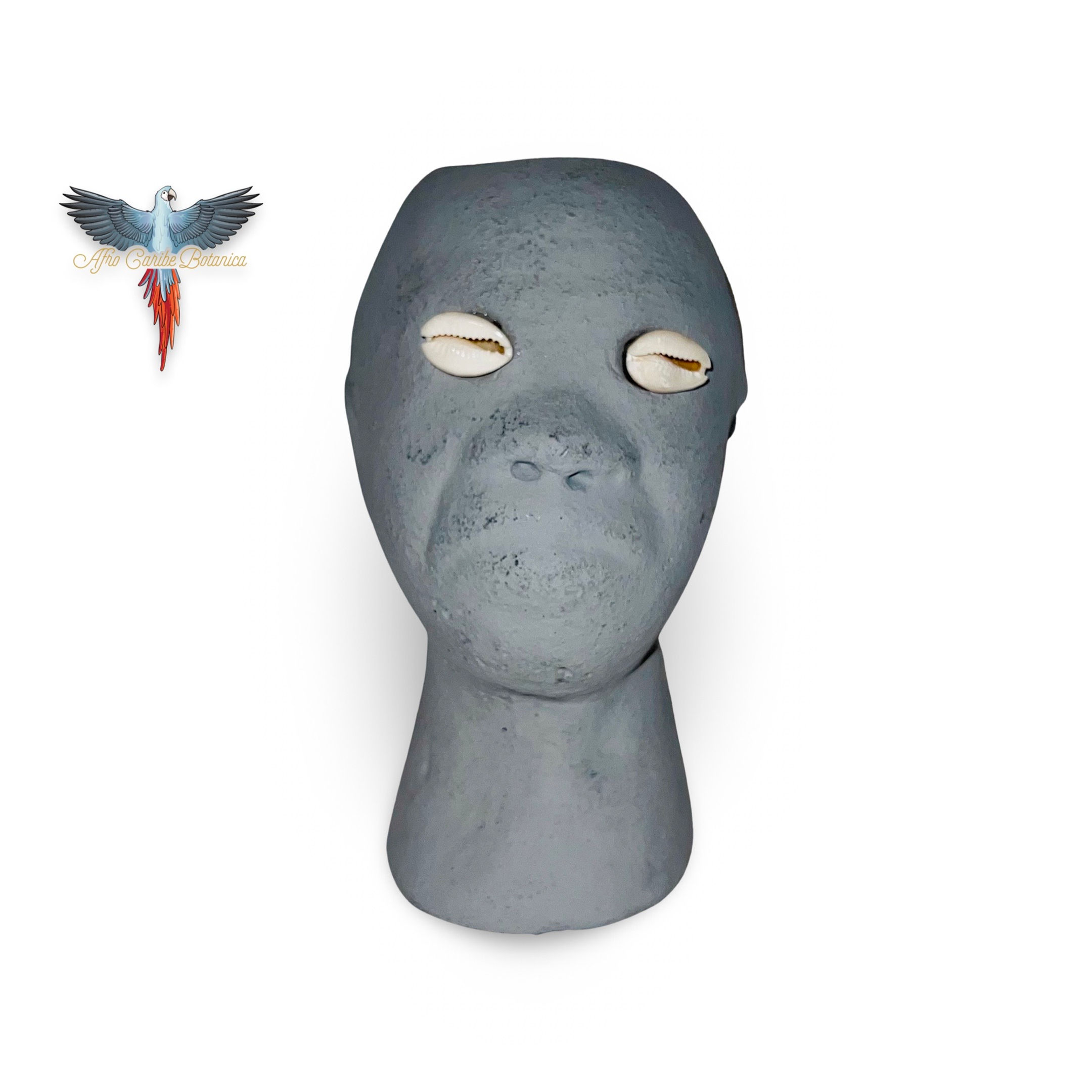 Elegua-Eshu Man Face Head With Neck