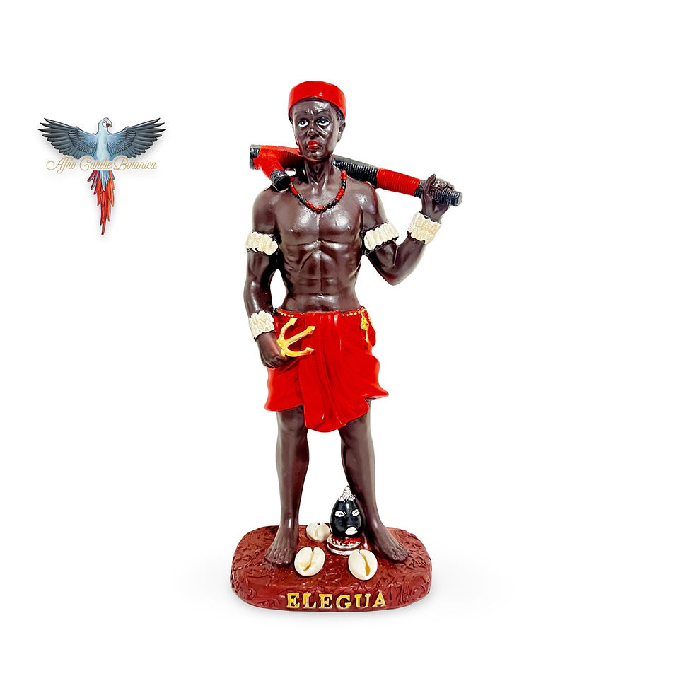 Miniature : Orisha Elegua Warrior Figurine Front View