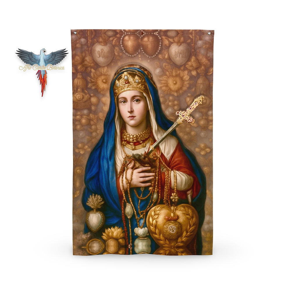 Thumbnail: Our Lady Of Sorrow - Metricili - Erzulie Freda Flag