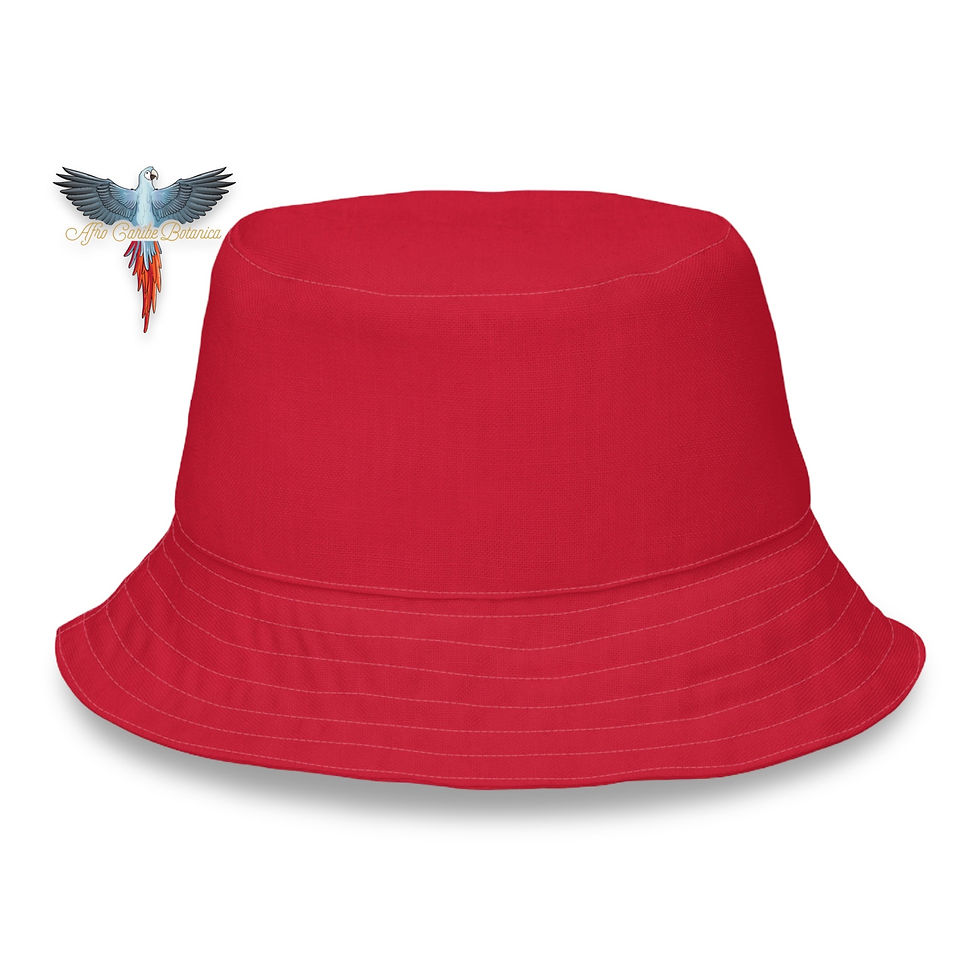 Thumbnail: Elegua Reversible Bucket Hat Red Back Side