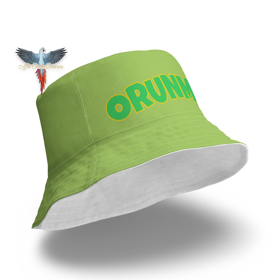 Miniature : Orunmila Reversible Bucket Hat Green Right Low Angle