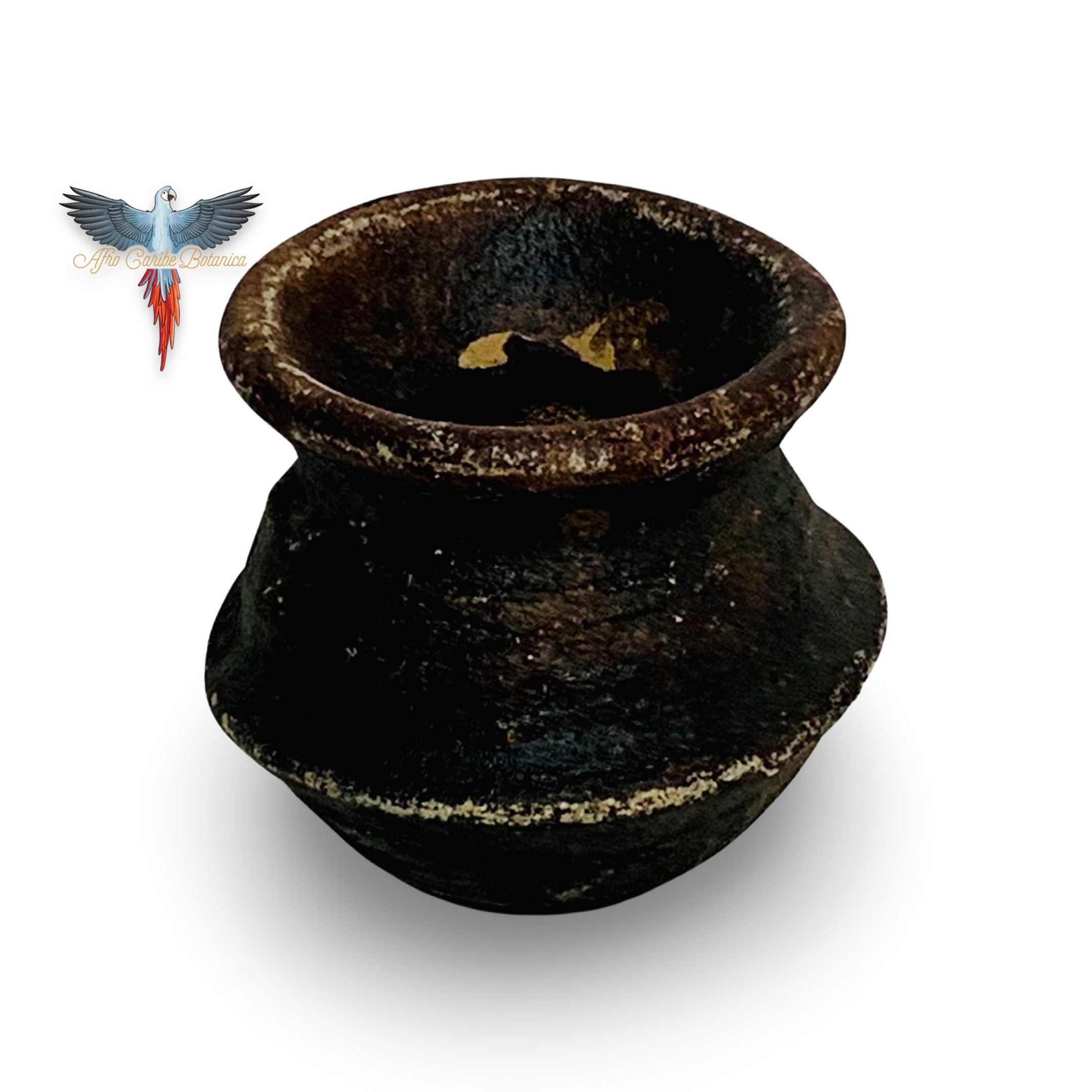 Small Black Clay Pot