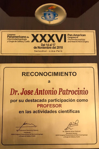 XXXVI Congresso Panamericano de Otorrinolaringologia y Cirugia de Cabeza y Cuello