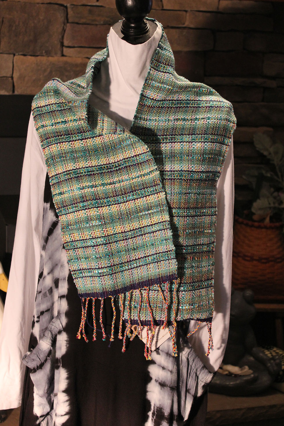 Thumbnail: Nora Scarf | Lime and Navy