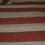 Thumbnail: WOOL TWIN BLANKET 58"x96" Grey with hand dyed chestnut and red stripes