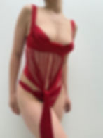 Thumbnail: ONLY ONE - Red  Fringe Bra