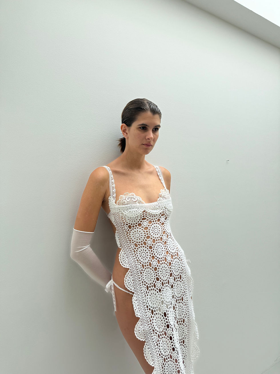 Thumbnail: Long top regenerated lace – Size