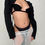 Thumbnail: Black Bolero And Bra    Size S    Cup A or B