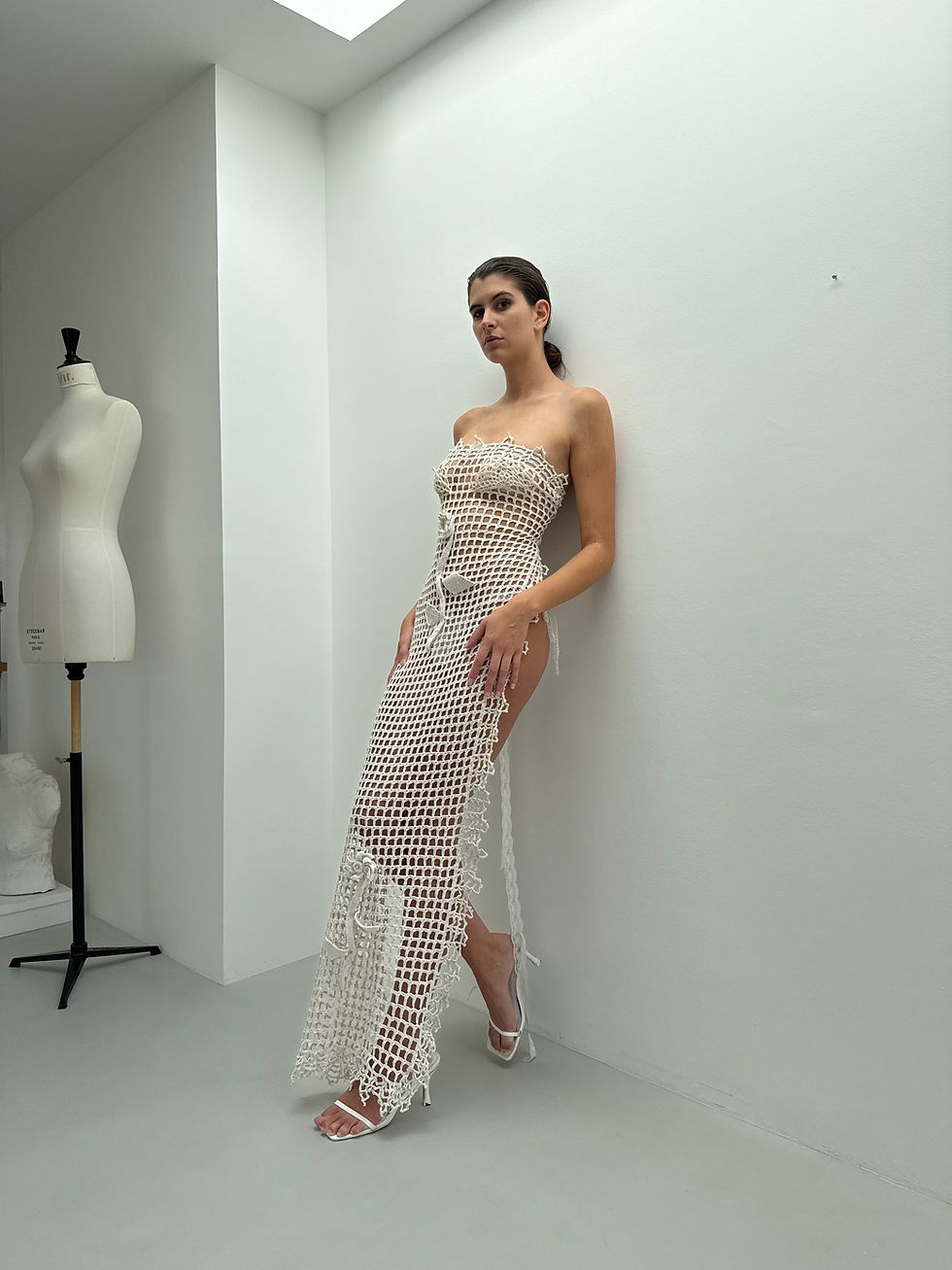 Thumbnail: Long top regenerated lace – Size  S-M