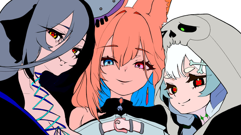 Vtuber集合イラスト