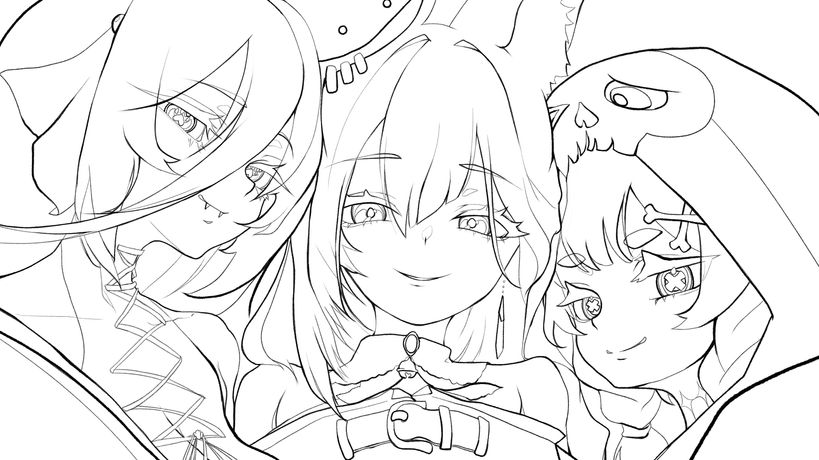 Vtuber集合イラスト
