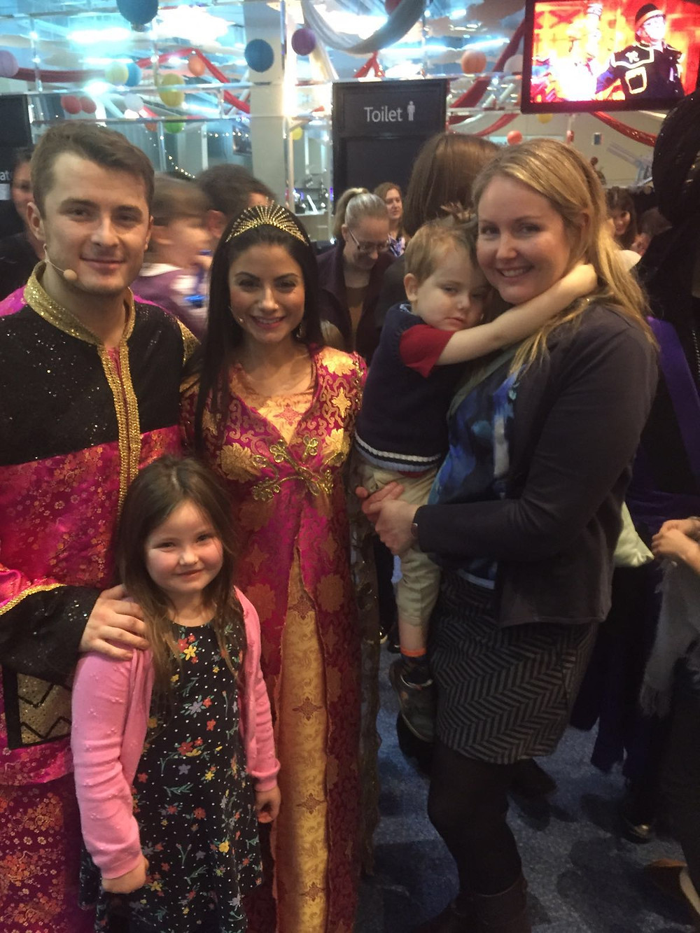 Meeting the cast of the Poole Pantomime- a popular annual event!