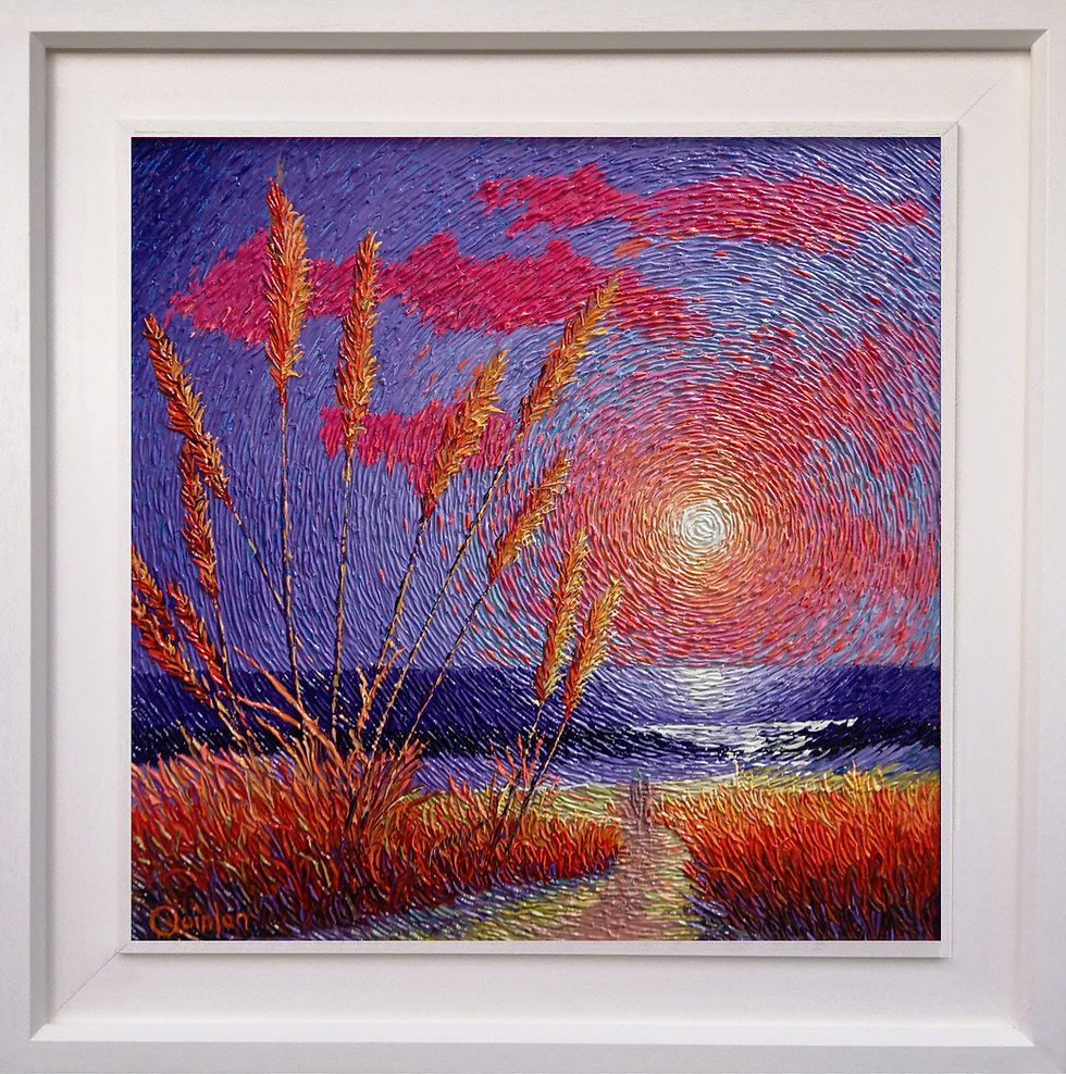 Thumbnail: textured paintings by Chris Quinlan Art
