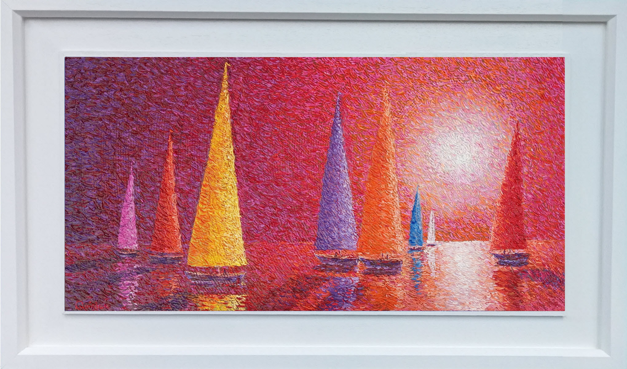 contemporary boat paintings