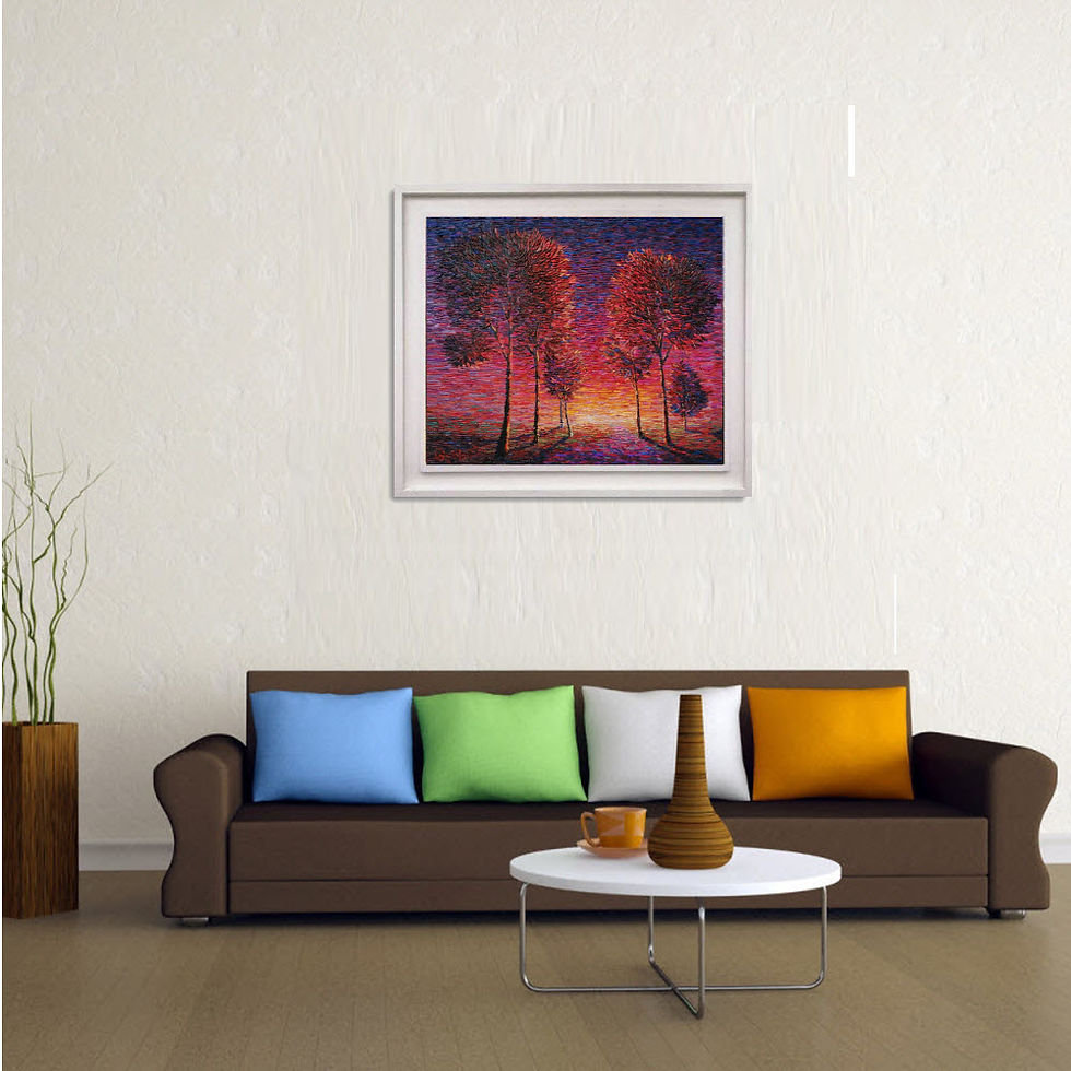 Thumbnail: palette knife painting by Chris Quinlan Art
