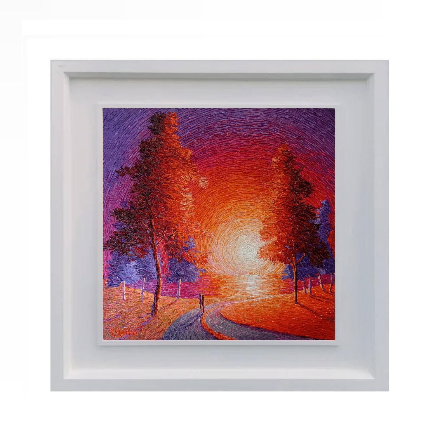 colourful tree paintings