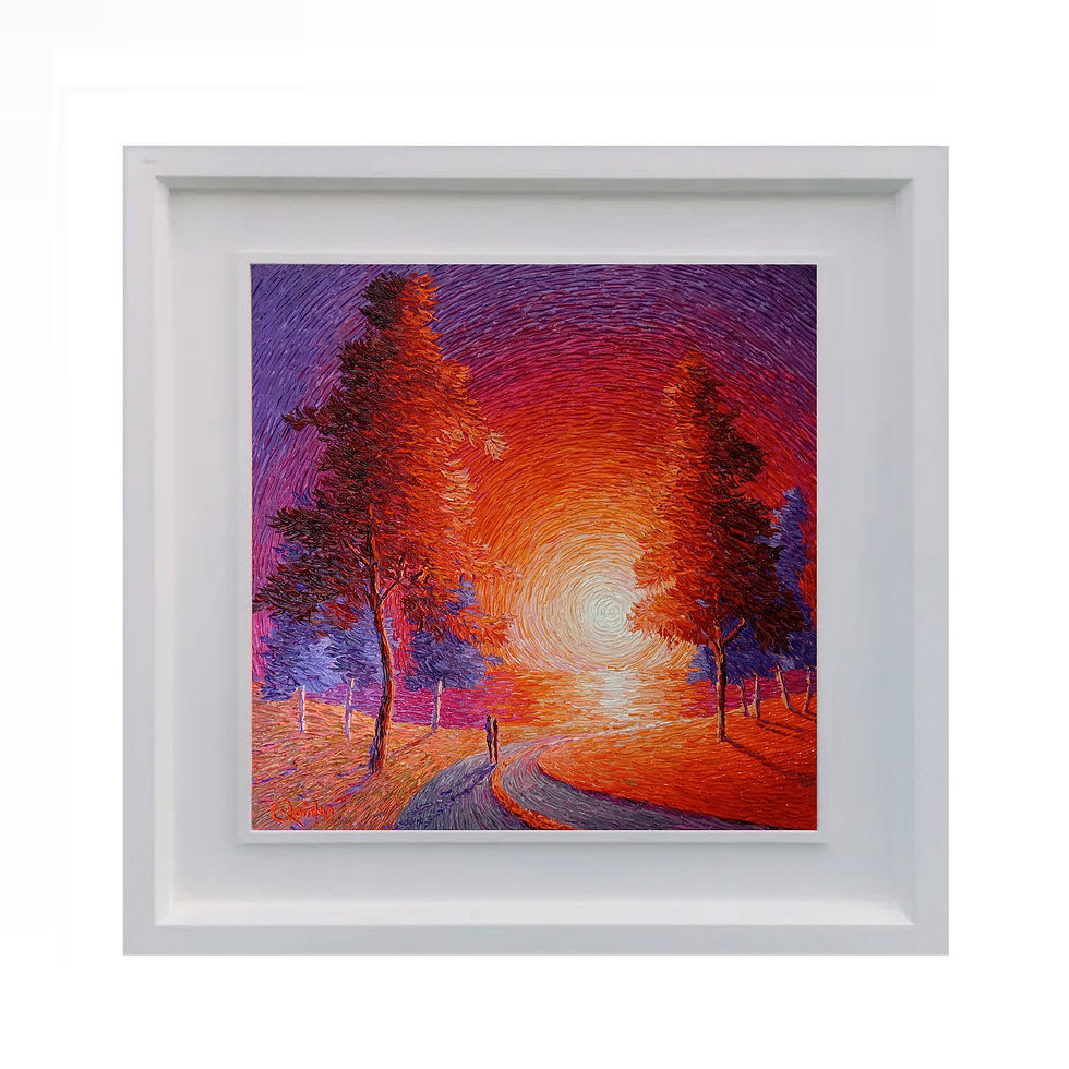 colourful tree paintings