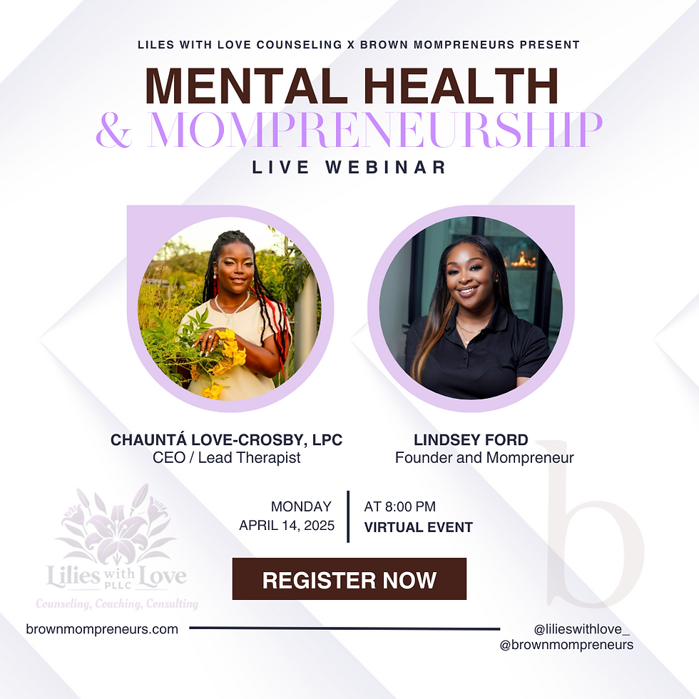 FREE Event: Mental Health & Mompreneurship