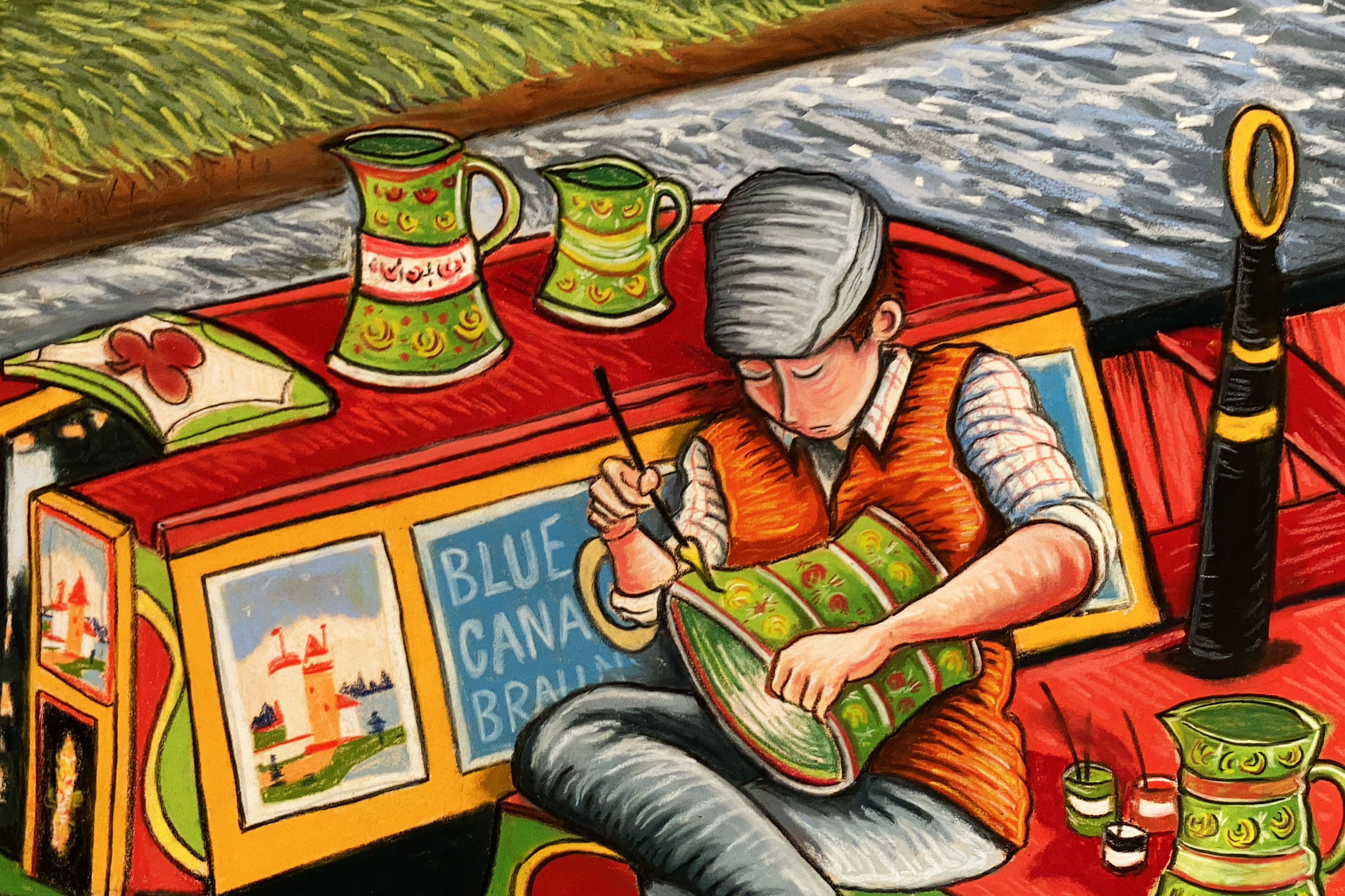 Buckby cans (Large) 20x16” pastel print