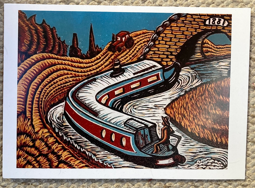 Thumbnail: Narrowboat cards (set B)