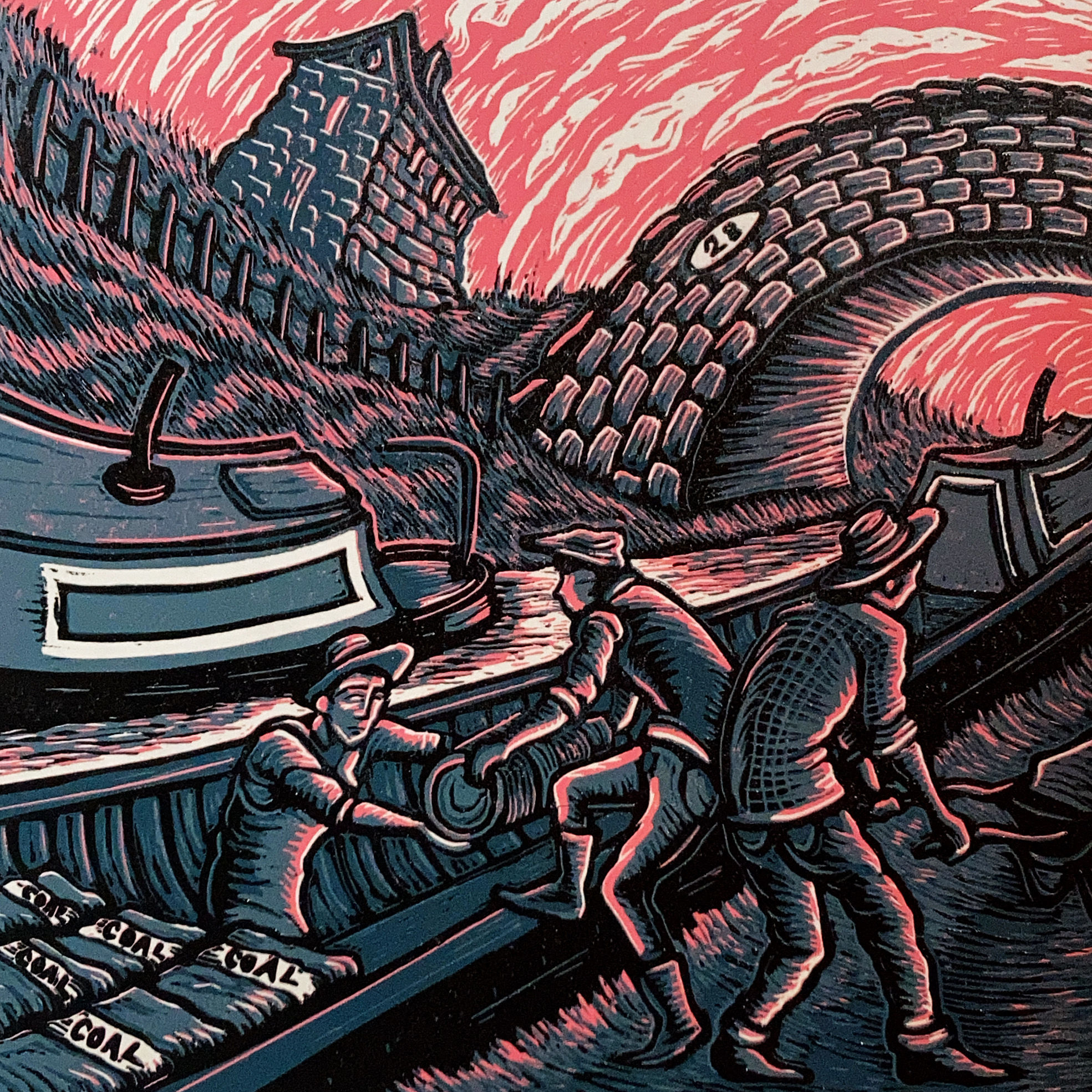 The fuel boat  (20x20cm)