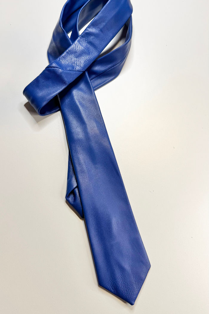 Thumbnail: Han Blue Leather Tie - Vital