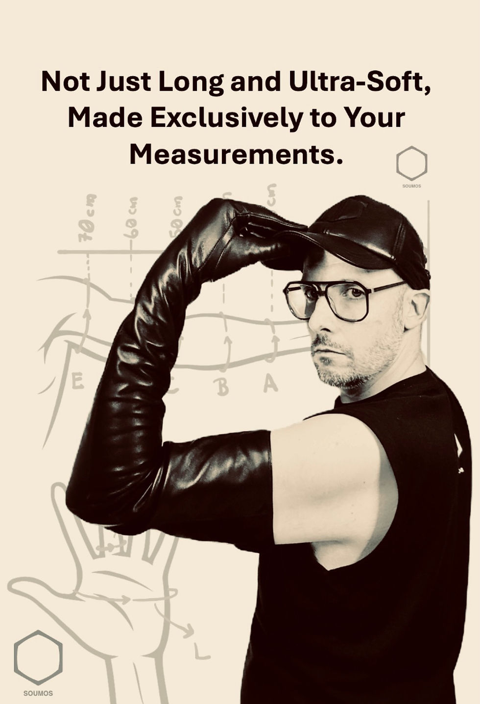 Custom made opera leather gloves for men and women