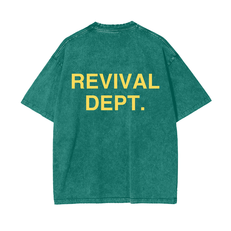 Thumbnail: Revival Dept. Tee | Oversize Snow Washed