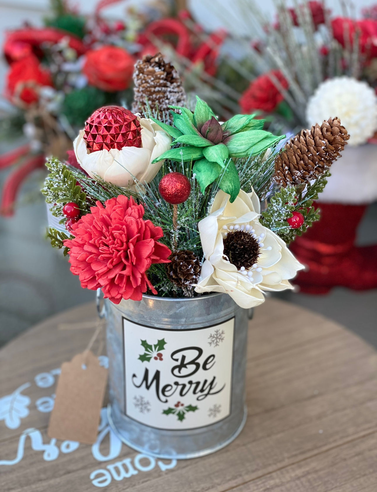 Yuletide Pine Posy Arrangement