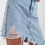 Thumbnail: Distressed Denim Skirt in Bleach Wash
