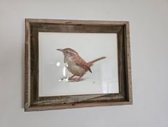 Artwork by Anna Bogusz in a clients frame, client's archive.