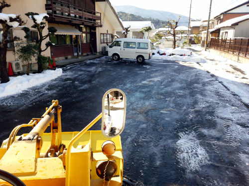 宮津市 圧雪の除雪作業