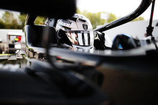 Alex Ninovic sitting in the cockpit during the British F4 championshi