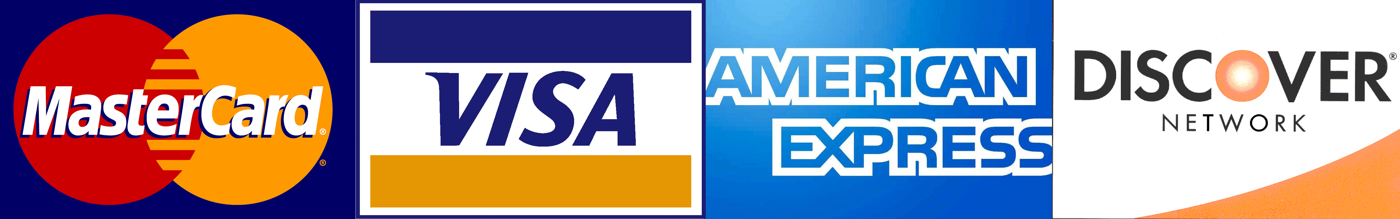 Visa/MasterCard/AmericanExpress Logo