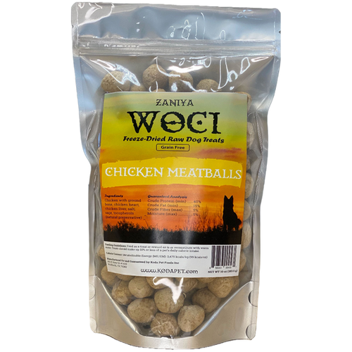 Freeze Dried Chicken Meatball Treats for Dogs 10oz Koda Pet Foods