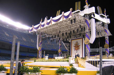 HUDSON and the PAPAL MASS at Yankee Stadium