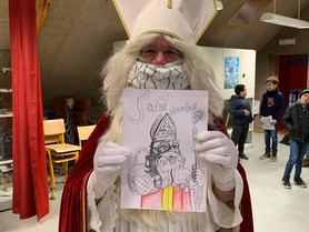 Visite de Saint-Nicolas à l'ISJ