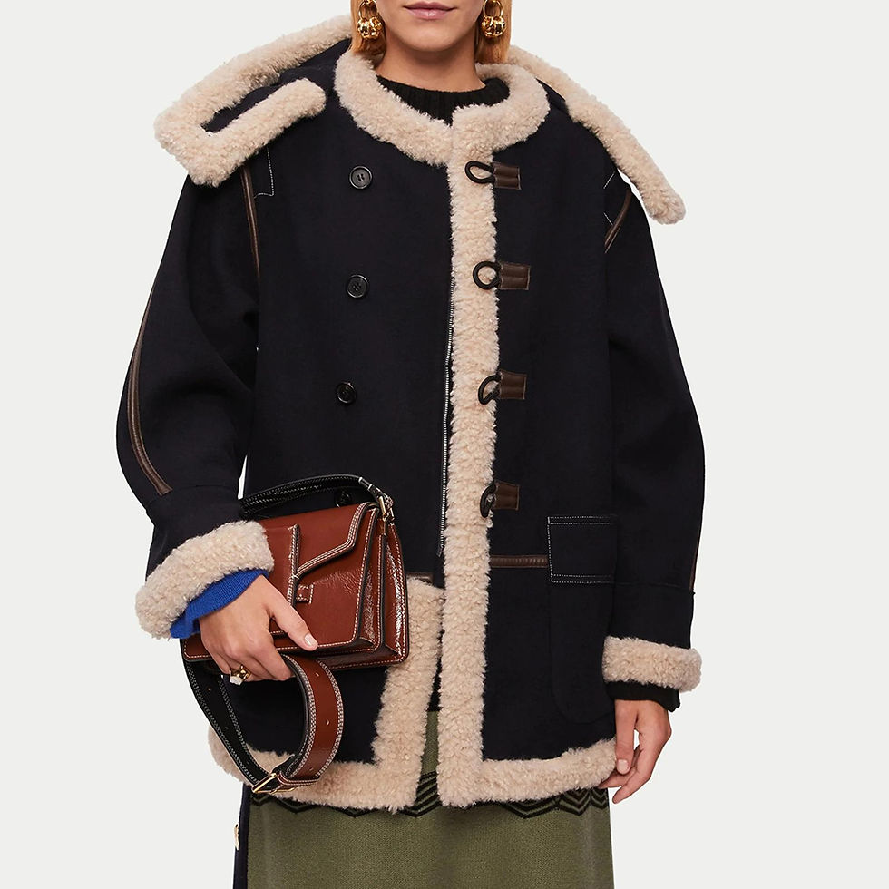 N°· EIGHT Black Collagerie Duffle Coat