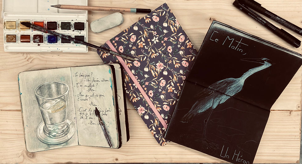 Carnet de voyage créatif