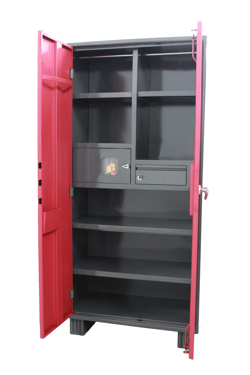 New Life Steel Wardrobe Open View