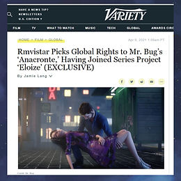 Rmvistar Picks Global Rights to Mr. Bug’s ‘Anacronte,’ Having Joined Series Project ‘Eloize’