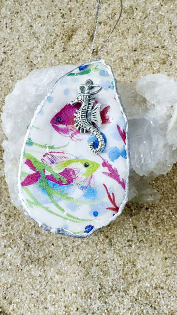 Thumbnail: Undersea Garden Oyster Shell Ornament