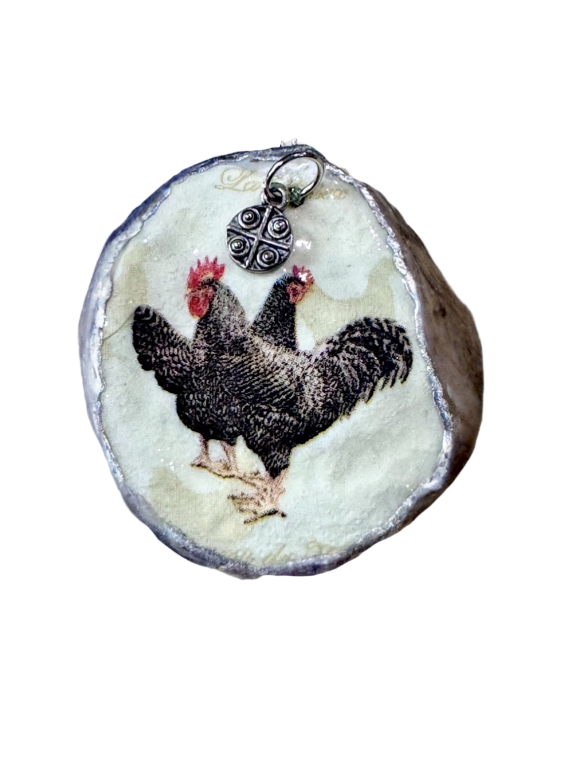 Barnyard Companions Oyster Shell Ornament