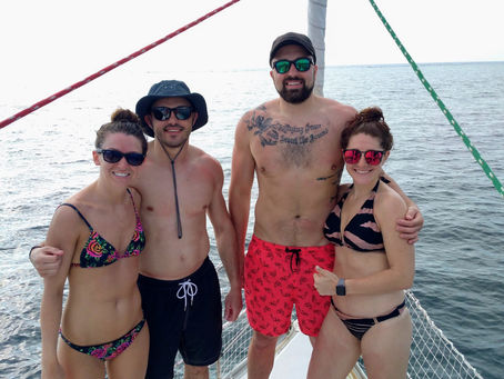 We had a fantastic sail yesterday with some fun cruise ship friends from Ohio.