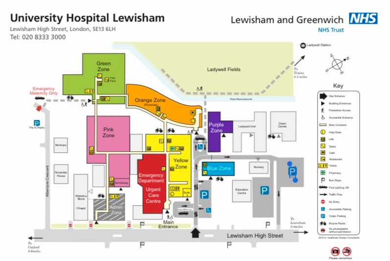 Useful info for Lewisham hospital