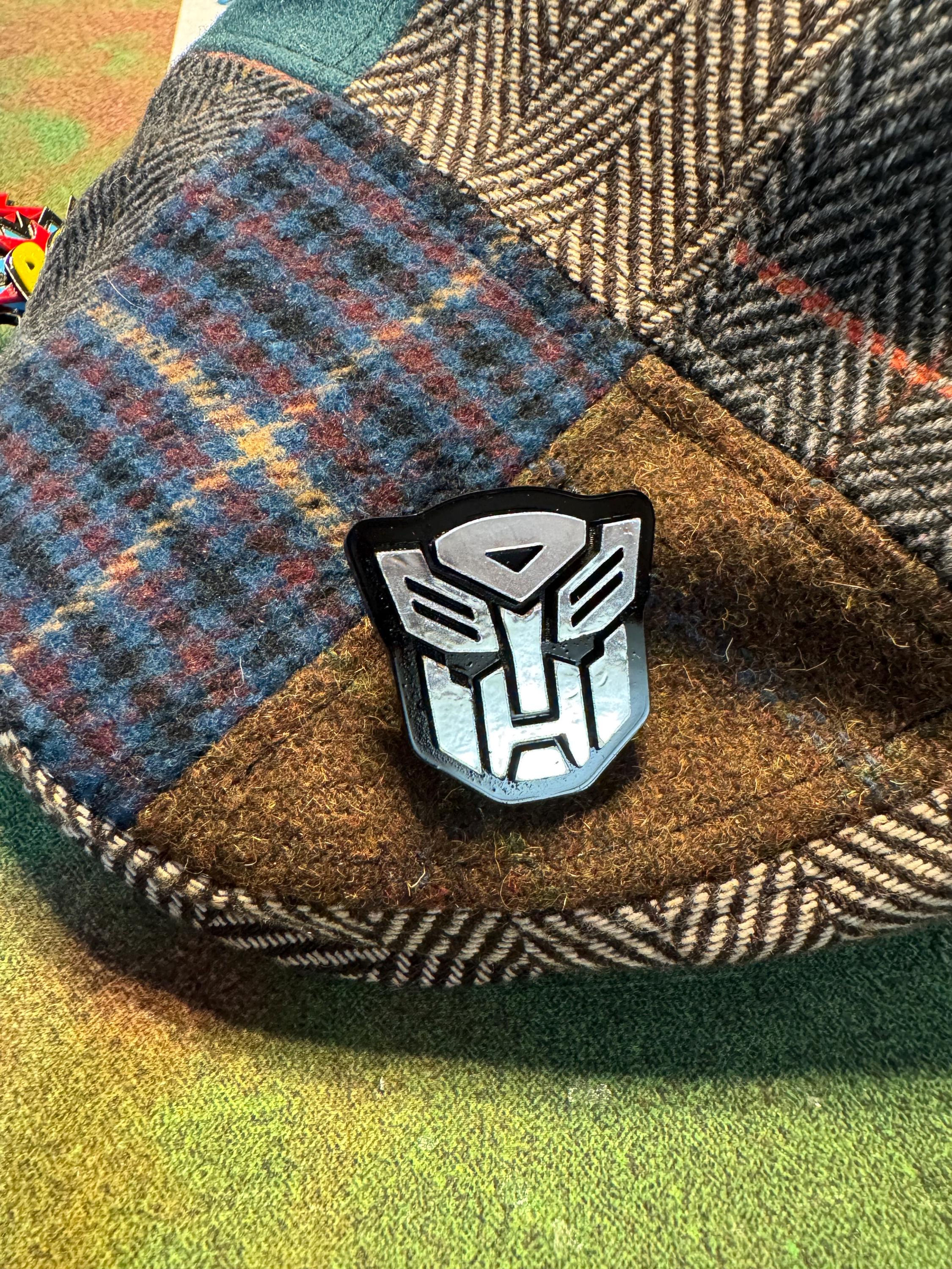 Transformers Metallic Autobot laser cut acrylic pin