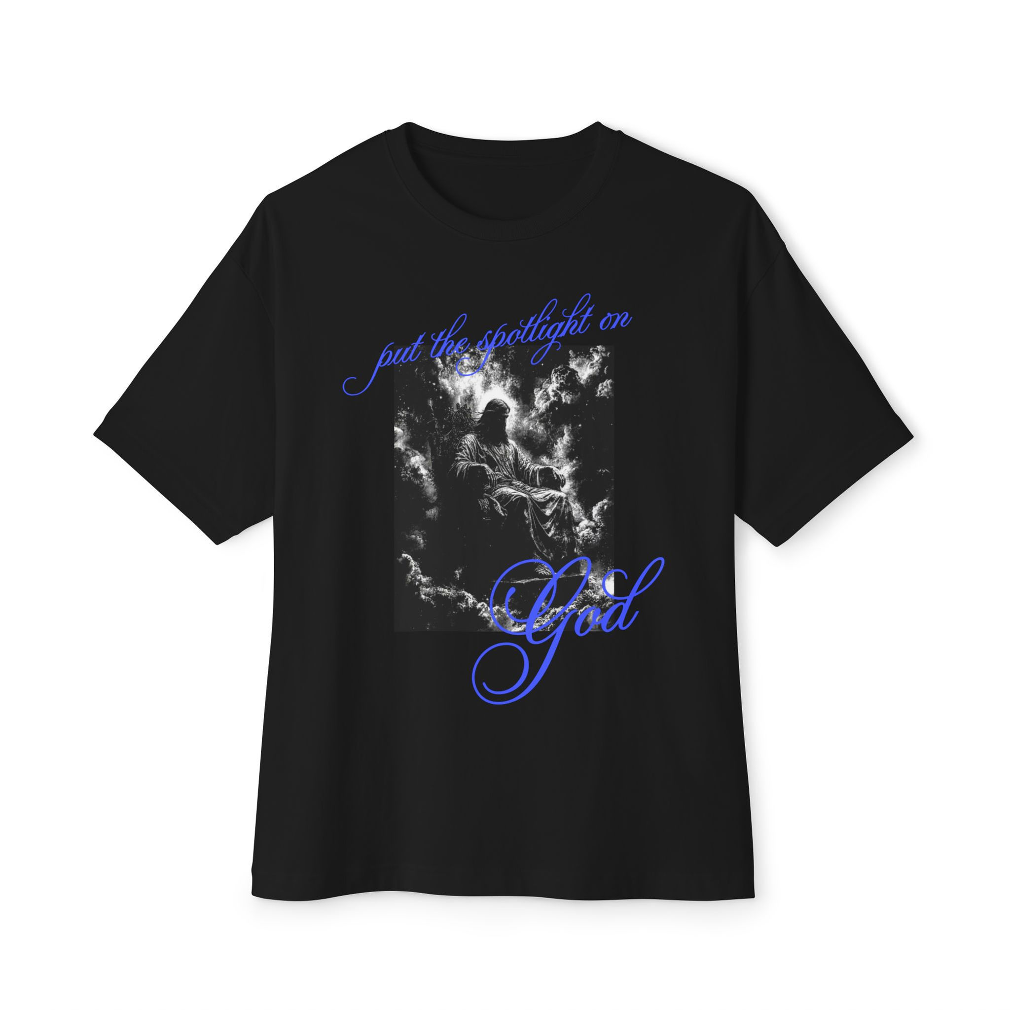 Put the Spotlight on God - Oversized Boxy Shirt