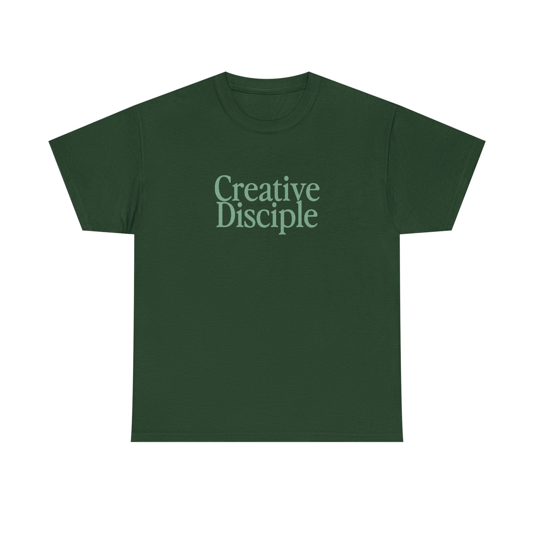 Green Creative Disciple Tee — Inspirational Graphic T‑Shirt for Creatives